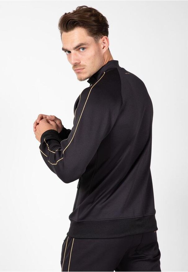 GORILLA WEAR - Bluza fitness męska Gorilla Wear Wenden Track Jacket. Kolor: żółty, wielokolorowy, czarny. Sport: fitness