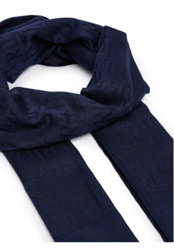 Lauren Ralph Lauren - LAUREN RALPH LAUREN Szal 454937219001 Granatowy. Kolor: niebieski. Materiał: bawełna