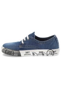 Jeansowe Półbuty Artiker Damskie Wygodne Obuwie. Kolor: niebieski. Materiał: jeans. Szerokość cholewki: normalna. Wzór: aplikacja, nadruk. Styl: sportowy #5