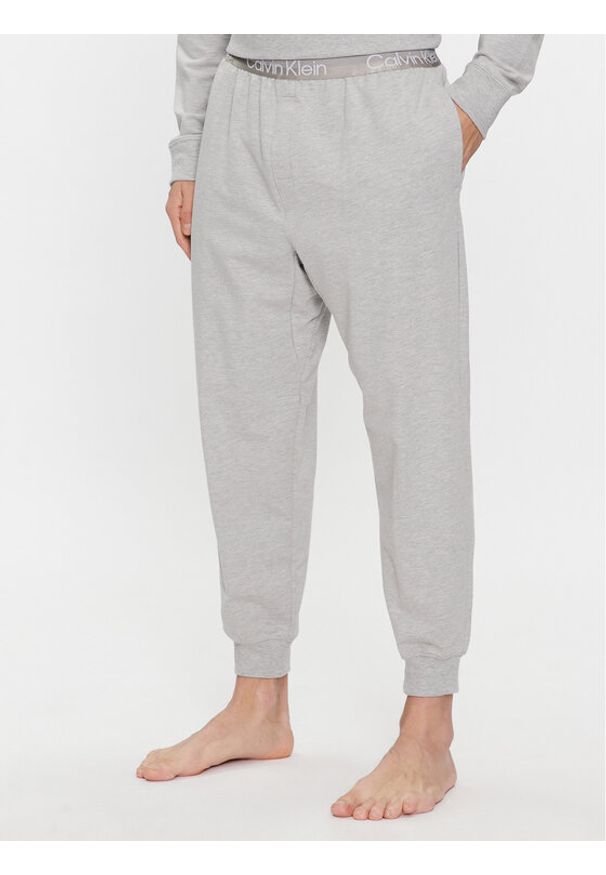 Calvin Klein Underwear Spodnie piżamowe 000NM2175E Szary Relaxed Fit. Kolor: szary. Materiał: syntetyk, bawełna
