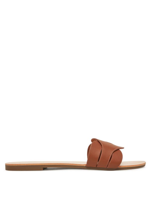 Klapki ONLY Shoes. Kolor: brązowy