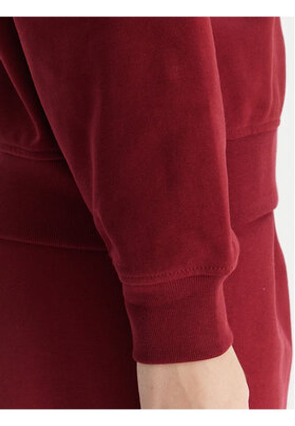 Calvin Klein Jeans Bluza Monologo LV047B234G Bordowy Relaxed Fit. Kolor: czerwony. Materiał: bawełna