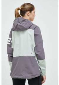 adidas TERREX kurtka outdoorowa Xploric kolor zielony. Kolor: zielony. Materiał: tkanina, materiał. Długość: długie #6