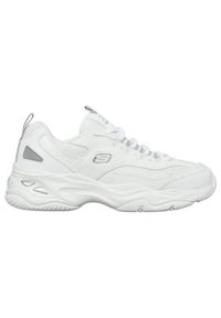 skechers - Buty do chodzenia damskie Skechers Dlites 40. Zapięcie: sznurówki. Kolor: biały. Materiał: materiał, syntetyk. Szerokość cholewki: normalna. Sport: turystyka piesza