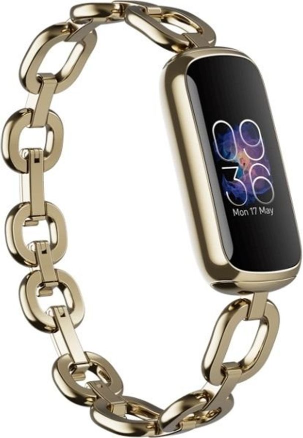 FITBIT - Smartwatch Fitbit Luxe Złoty (FB422GLPK). Rodzaj zegarka: smartwatch. Kolor: złoty