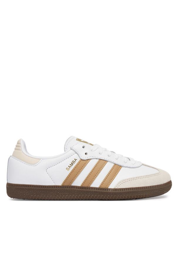 Adidas - adidas Sneakersy Samba Og JR0912 Biały. Kolor: biały. Materiał: skóra