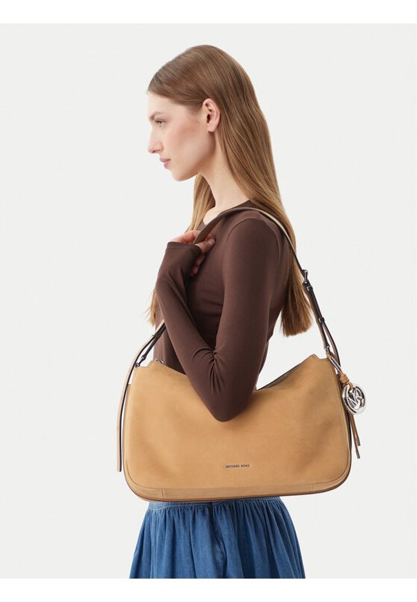 MICHAEL Michael Kors Torebka Nolita Medium 30F5SY5M2L Brązowy. Kolor: brązowy. Materiał: skórzane