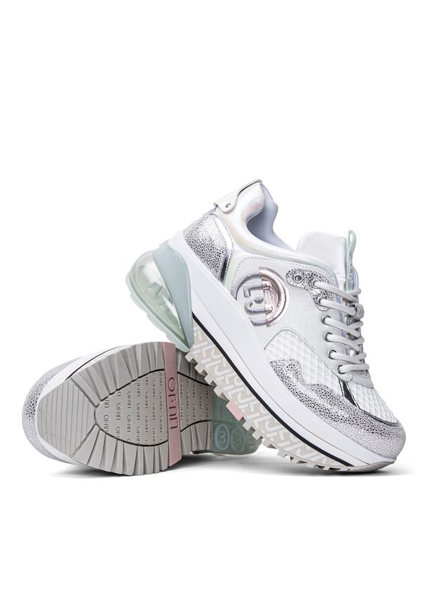 Sneakersy damskie białe Liu Jo Maxi Wonder. Okazja: na spotkanie biznesowe. Kolor: biały. Materiał: tkanina