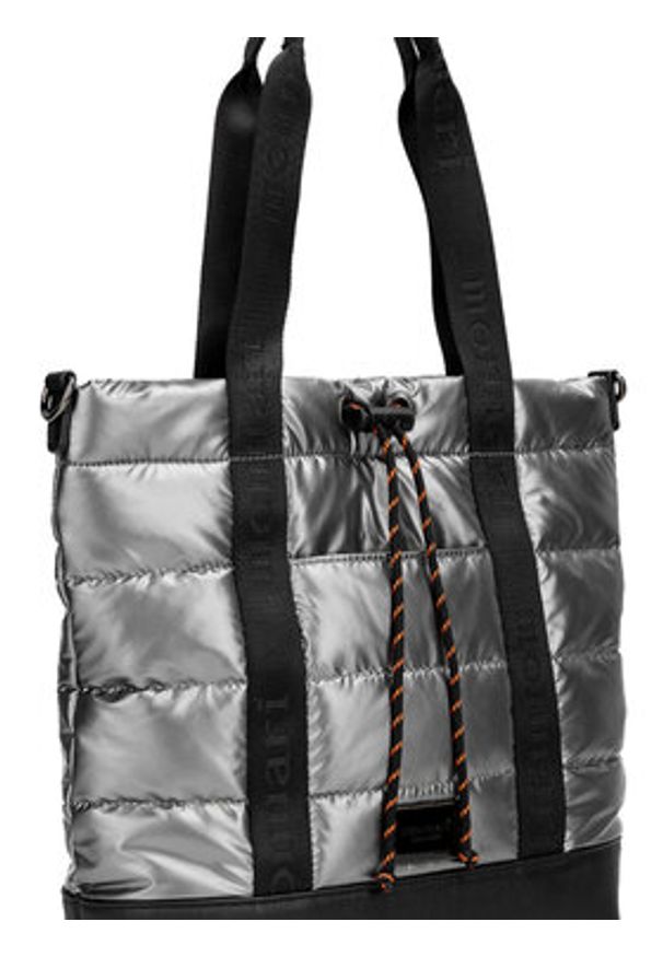 Monnari Torebka TORIMP0-24Z-BAG4590-KM22D000 Srebrny. Kolor: srebrny. Materiał: skórzane