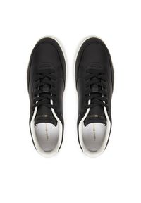 TOMMY HILFIGER - Tommy Hilfiger Sneakersy Casual Cupsole FW0FW08689 Czarny. Okazja: na co dzień. Kolor: czarny. Materiał: skóra #5