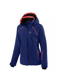 salomon - Kurtka Salomon Strike Jkt W narciarska damska L. Kolor: wielokolorowy, różowy, niebieski. Sport: narciarstwo