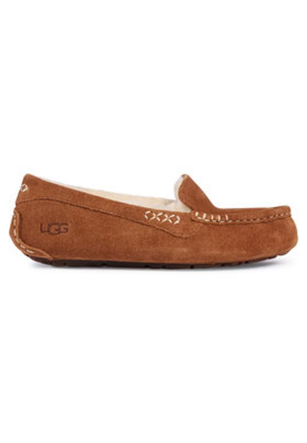 Ugg Kapcie W Ansley 1106878 Brązowy. Kolor: brązowy. Materiał: zamsz, skóra
