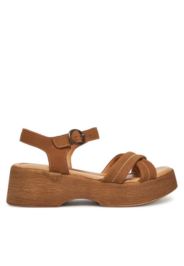 Sandały Lasocki. Kolor: brązowy