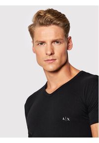 Armani Exchange Komplet 2 t-shirtów 956004 CC282 07320 Czarny Regular Fit. Kolor: czarny. Materiał: bawełna #5