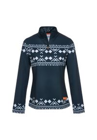 GARETH & LUCAS - Bluza narciarska Damska Gareth & Lucas The One Hundred and Thirteen. Kolor: biały, niebieski, wielokolorowy. Materiał: poliester, elastan. Sezon: zima. Sport: narciarstwo #1