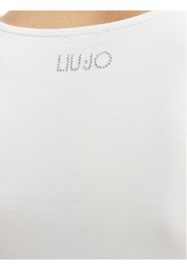 Liu Jo Beachwear Top VA6033 JS360 Biały Regular Fit. Kolor: biały. Materiał: wiskoza