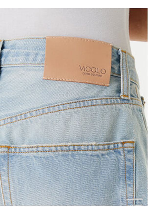 ViCOLO Szorty jeansowe DD5096 A Niebieski Regular Fit. Kolor: niebieski. Materiał: bawełna