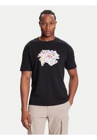 New Balance T-Shirt MT53905 Czarny Regular Fit. Kolor: czarny. Materiał: bawełna