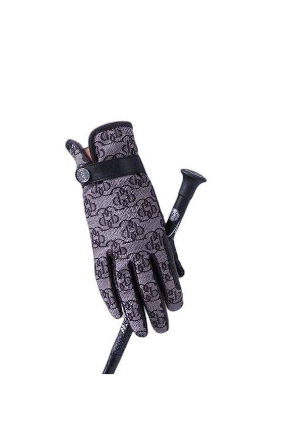 PS OF SWEDEN - Damskie skórzane rękawiczki jeździeckie PS of Sweden Monogram. Kolor: czarny. Materiał: skóra. Sport: jeździectwo
