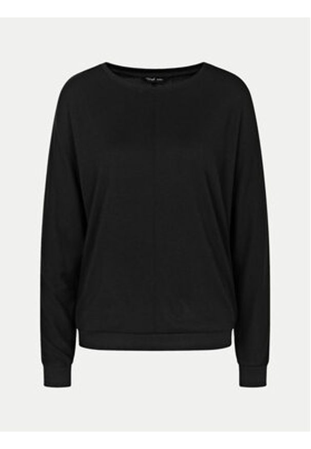 Triumph Koszulka piżamowa Cozy Comfort 10216538 Czarny Regular Fit. Kolor: czarny. Materiał: syntetyk