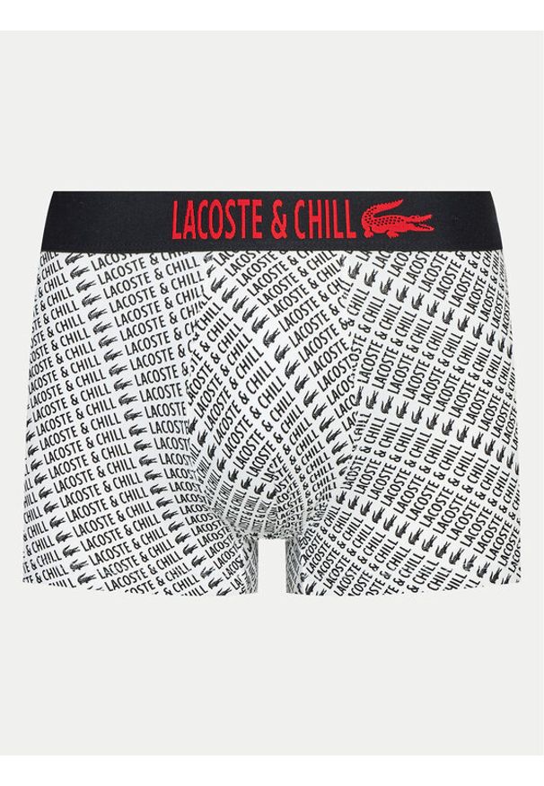 Lacoste Bokserki 5H6424 Biały. Kolor: biały. Materiał: bawełna