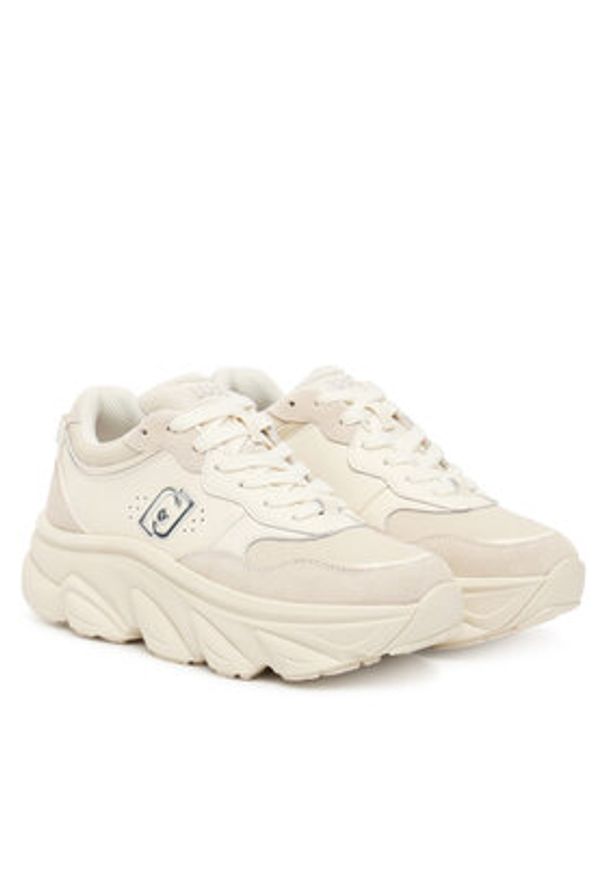 Liu Jo Sneakersy Steffy 01 BF5061 P0304 Écru. Materiał: zamsz, skóra