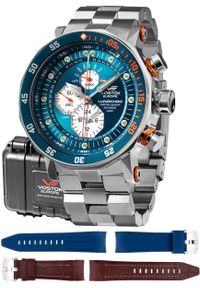 Zegarek męski Vostok Europe YM86-620A636B srebrny. Kolor: srebrny #1