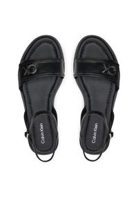 Calvin Klein Sandały Flat Sandal Relock Lth HW0HW01942 Czarny. Kolor: czarny #5