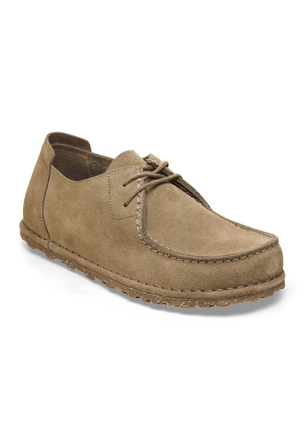 Birkenstock - Półbuty męskie BIRKENSTOCK Utti Lace Suede Leather. Okazja: na co dzień, na spacer, do pracy. Kolor: brązowy. Styl: casual