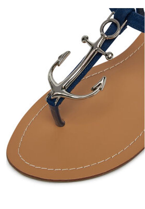 DeeZee Sandały F103-123 Granatowy. Kolor: niebieski. Materiał: materiał