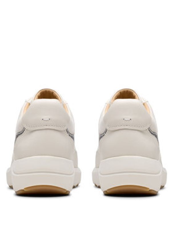 Clarks Sneakersy Tivoli Walk 26181361 Biały. Kolor: biały. Materiał: skóra