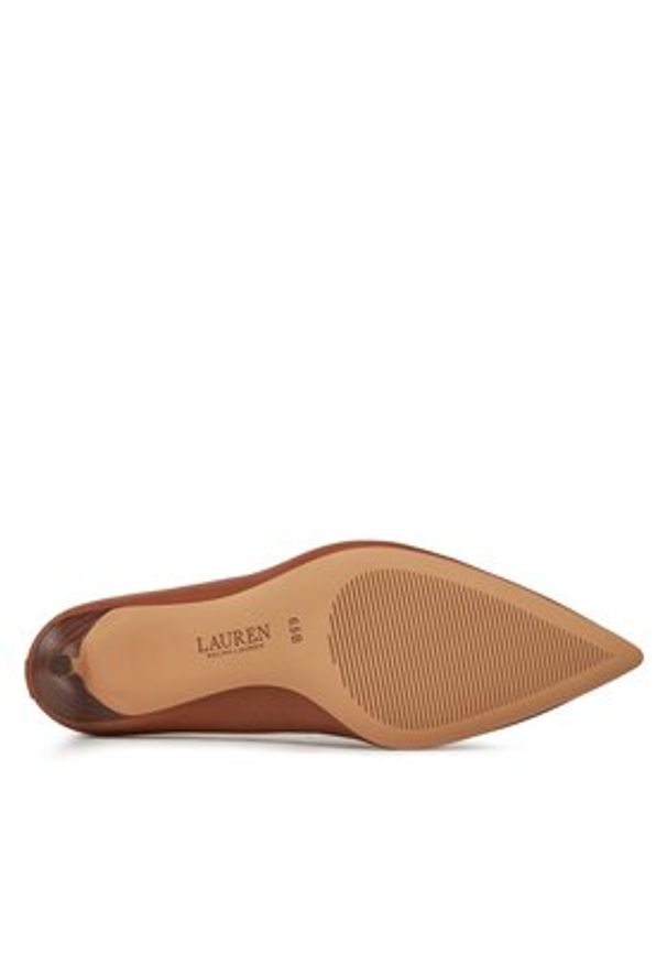 Lauren Ralph Lauren - LAUREN RALPH LAUREN Szpilki 802940602002 Brązowy. Kolor: brązowy. Materiał: skóra. Obcas: na szpilce