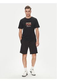 Jack & Jones - Jack&Jones Szorty materiałowe Jaiden 12274983 Czarny Relaxed Fit. Kolor: czarny. Materiał: bawełna