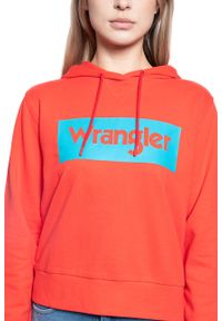 Wrangler - WRANGLER LOGO HOODIE BITTERSWEET RED W6N4HPXBO. Kolor: czerwony #3