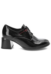 Czarne Botki Damskie Lemar Wygodne Modne Obuwie. Okazja: na co dzień. Kolor: czarny. Materiał: materiał, skóra, lakier. Szerokość cholewki: normalna. Styl: casual #4