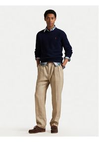 Polo Ralph Lauren Sweter Classic 710810846001 Granatowy Regular Fit. Typ kołnierza: polo. Kolor: niebieski. Materiał: bawełna #4