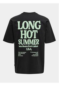 Only & Sons T-Shirt Kenny 22028736 Czarny Relaxed Fit. Kolor: czarny. Materiał: bawełna #4