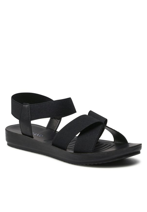 Sandały Bassano WSS20423-01 Black 1. Kolor: czarny. Materiał: materiał
