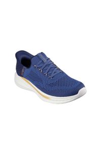 skechers - Buty sportowe męskie Skechers Slade. Kolor: niebieski