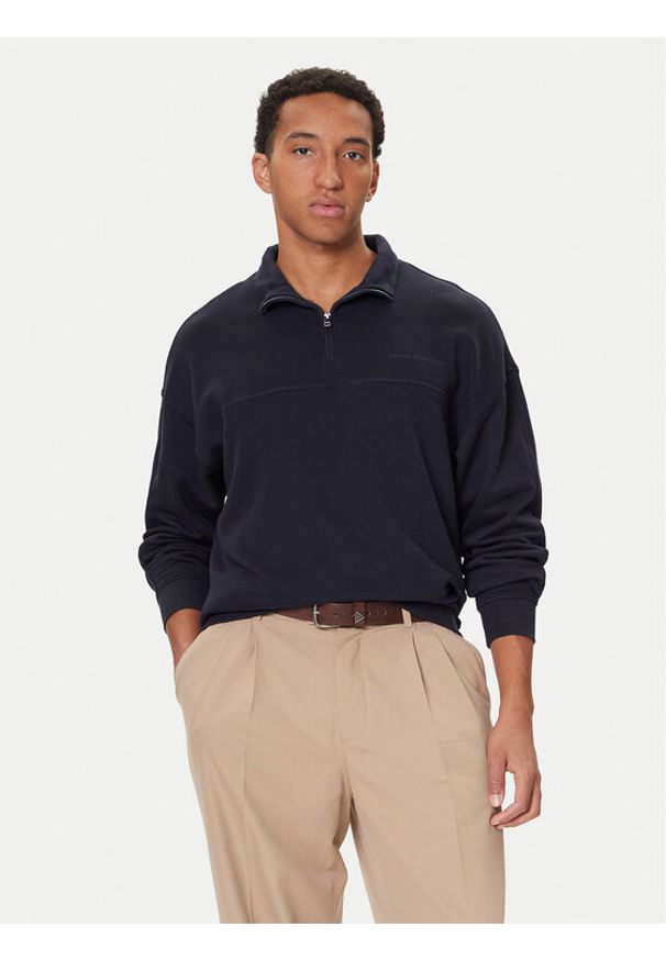 TOMMY HILFIGER - Tommy Hilfiger Bluza UM0UM03626 Granatowy Regular Fit. Kolor: niebieski. Materiał: bawełna