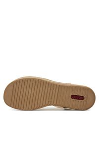 Rieker Sandały V0920-52 Zielony. Kolor: zielony. Materiał: materiał