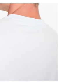 Karl Lagerfeld - KARL LAGERFELD T-Shirt 755024 532221 Błękitny Regular Fit. Typ kołnierza: dekolt w karo. Kolor: niebieski. Materiał: bawełna #4