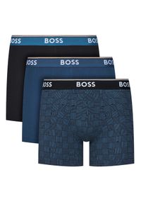BOSS Komplet 3 par bokserek 50531685 Niebieski. Kolor: niebieski. Materiał: bawełna