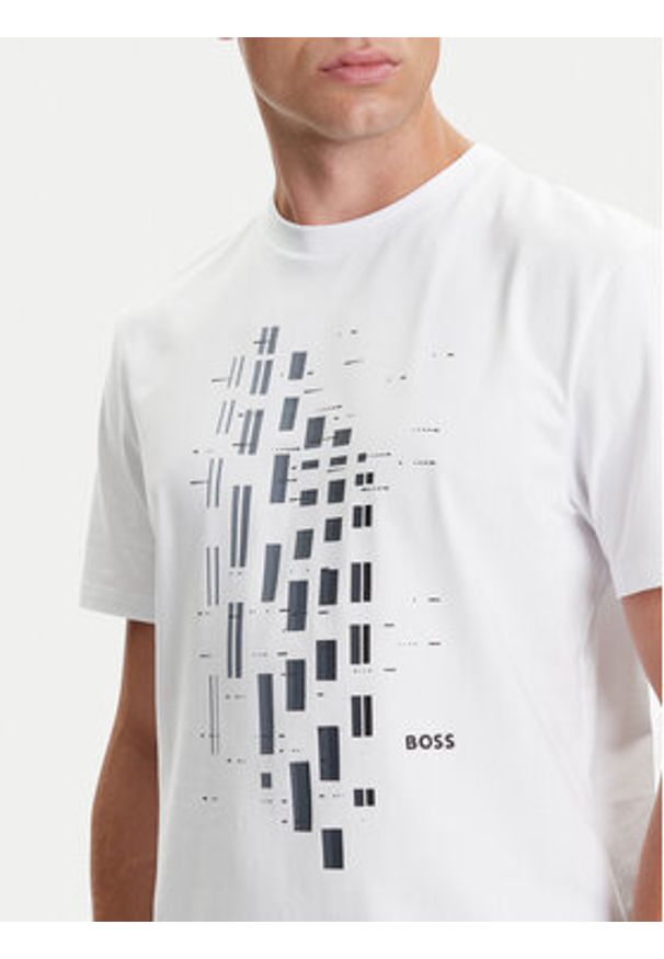 BOSS T-Shirt GRX Zone 50543808 Biały Regular Fit. Kolor: biały. Materiał: bawełna