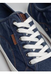 Big-Star - Trampki męskie niskie granatowe TT174103 403. Okazja: na co dzień. Nosek buta: okrągły. Zapięcie: sznurówki. Kolor: niebieski. Materiał: jeans, materiał, dresówka. Styl: casual, klasyczny, sportowy #5