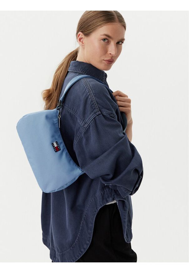Tommy Jeans Torebka Tjw Ess Daily Shoulder Bag AW0AW18768 Niebieski jasny. Kolor: niebieski