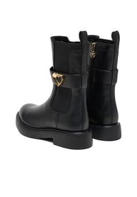 Love Moschino - LOVE MOSCHINO Botki JA24044G0NIA0000 Czarny. Kolor: czarny. Materiał: skóra