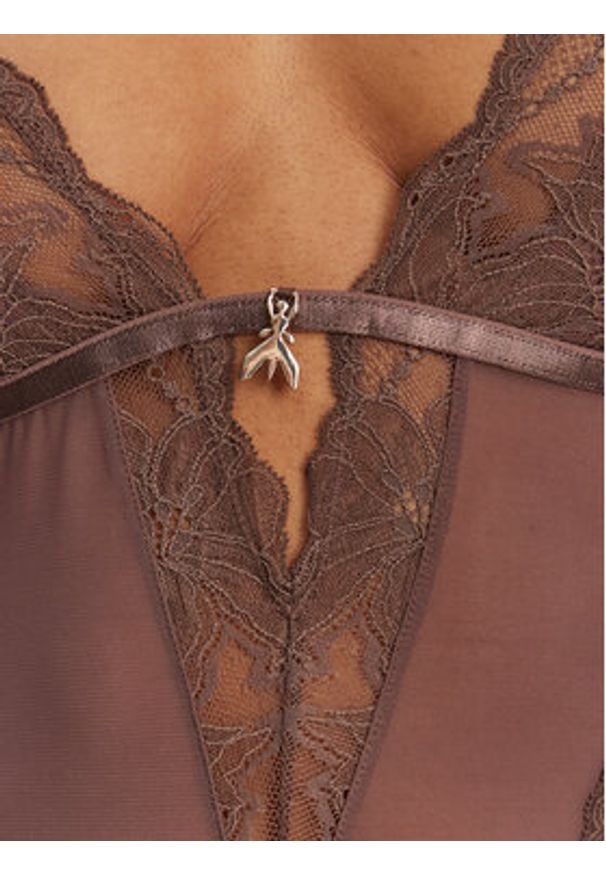 Patrizia Pepe Body 2I0143/A602-B825 Brązowy. Kolor: brązowy. Materiał: syntetyk