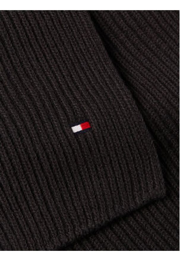 TOMMY HILFIGER - Tommy Hilfiger Szalik Flag AM0AM12847 Czarny. Kolor: czarny. Materiał: bawełna
