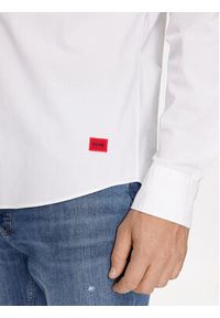 Hugo Koszula Ermo 50500216 Biały Slim Fit. Kolor: biały. Materiał: bawełna